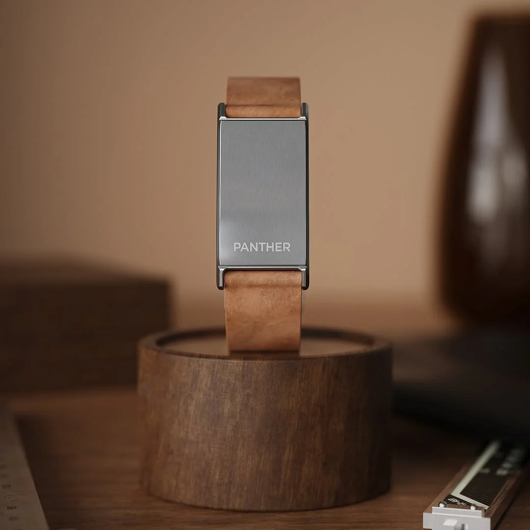 Panther Eclipse on a premium wooden display stand